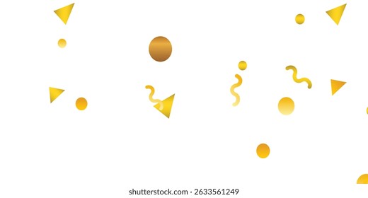 Luxurious golden paper confetti falling slowly with festive glow on transparent background for overlay. Golden confetti explosion with sparkling effect for celebration visuals transparent background