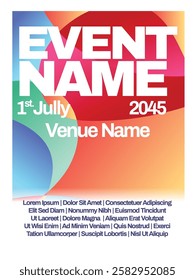 Luxurious Gradient Textures for a Premium Look. abstract gradient background event poster template vector illustration.