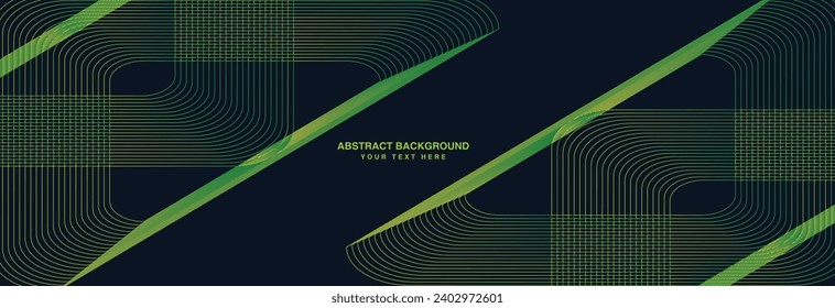 luxurious green lines Abstract Background glowing wave, 
green and black Background creative wave lines design