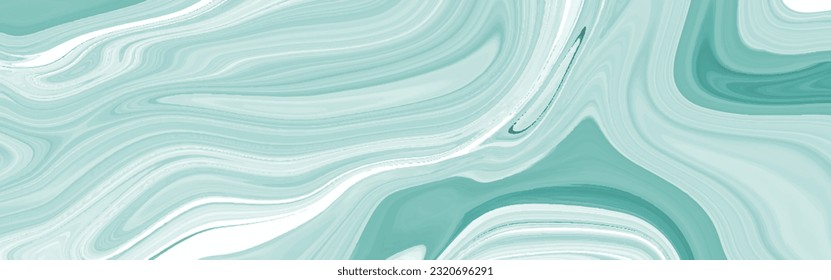 Luxurious green liquid marble surface design. Abstract aqua gree acrylic pours liquid marble surface design. Beautiful fluid abstract paint background. close-up fragment of acrylic painting on canvas.