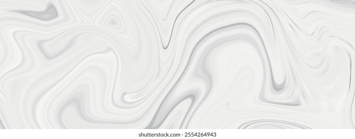 Luxurious iquid gray marble background. High resolution white and gray Carrara marble stone texture background. Acrylic pour gray color liquid marble abstract swirl effects surface vector illustration