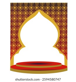 Luxurious Islamic frames with Arabic ornaments 