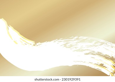 A luxurious Japanese-style background material with a gold base that expresses the brush strokes of gold in a scratchy manner and represents light and movement.
