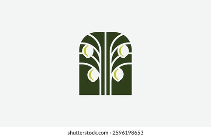 Luxurious Lemon Tree Logo Vector Art
