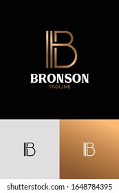 luxurious letter b logo design