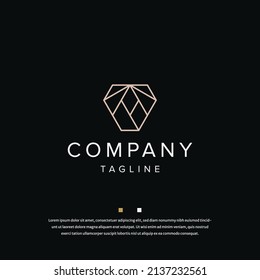 Luxurious letter V initial logo icon design template flat vector