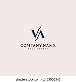 Luxurious Letter VA Logo design vector illustration