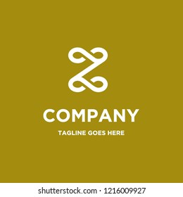luxurious letter Z initial logo icon vector