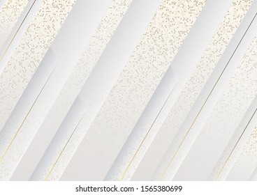 Luxurious light background with gold glitter.