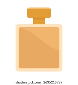 A luxurious light brown perfume bottle. A fragrance for women. Perfect as a gift.