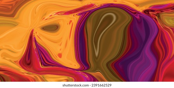 Lujosa textura de mármol líquido. Pinturas acrílicas para la ilustración del fondo del fluido. Fondo abstracto moderno. Arte fluido.	
