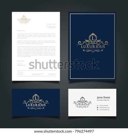 luxurious logo cover letter business card stock vector royalty free cover letter with logo