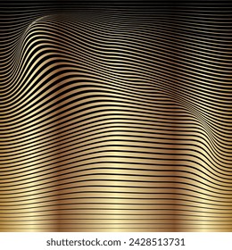 luxurious Or luxury Lines Wave Style Abstract Pattern Graphics Color