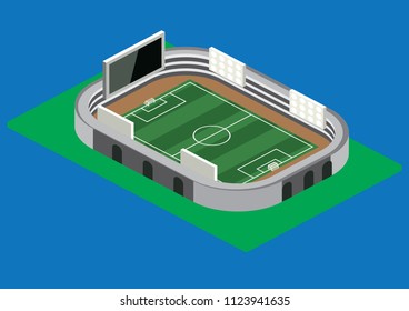 the luxurious and majestic football stadium