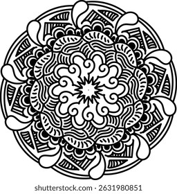 Luxurious mandala design for decoration.  Buddha Purnima.  Buddha.