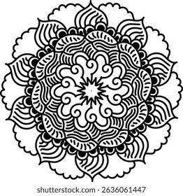 Luxurious mandala design for decoration.  Buddha Purnima.  Buddha.