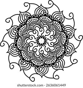 Luxurious mandala design for decoration.  Buddha Purnima.  Buddha.