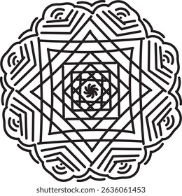 Luxurious mandala design for decoration.  Buddha Purnima.  Buddha.