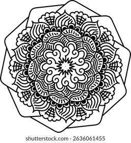 Luxurious mandala design for decoration.  Buddha Purnima.  Buddha.