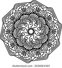 Luxurious mandala design for decoration.  Buddha Purnima.  Buddha.