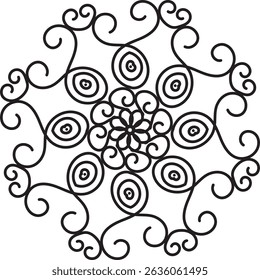Luxurious mandala design for decoration.  Buddha Purnima.  Buddha.
