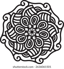 Luxurious mandala design for decoration.  Buddha Purnima.  Buddha.