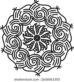 Luxurious mandala design for decoration.  Buddha Purnima.  Buddha.