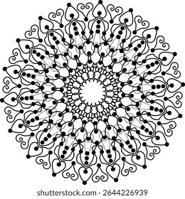 luxurious mandala design for henna tattoo ,background uses
