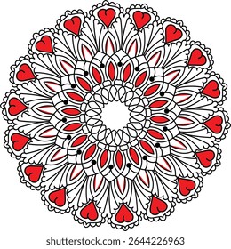 luxurious mandala design for henna tattoo ,background uses