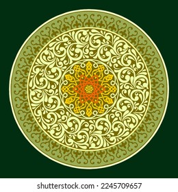 Luxurious mandala ornament background pattern arabic islamic arabic east style.decorative mandala for print,cover,brochure,flyer,banner etc
