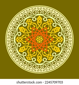 Luxurious mandala ornament background pattern arabic islamic arabic east style.decorative mandala for print,cover,brochure,flyer,banner etc
