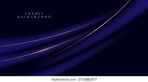 Un fondo minimalista de lujo con un tono azul marino profundo, con delicadas líneas de luz alternando con diferentes niveles de brillo, creando movimiento y una dimensión sofisticada.