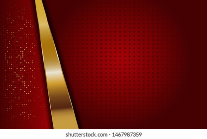 luxurious modern abstract red and golden lines background. elegant modern background. abstract background. eps vector.