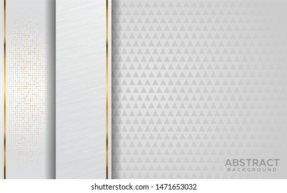 luxurious modern abstract white with golden lines background.