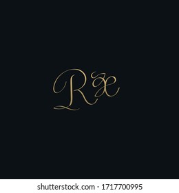 Luxurious modern RX initial based letter icon logo