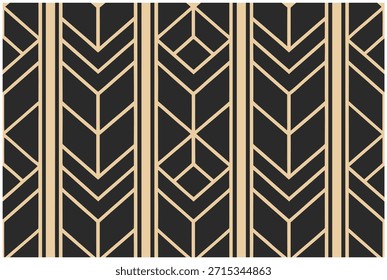 Patrón de Vector floral monocromo lujoso | Diseño geométrico decorativo de la teja para la moda, la materia textil, el interior, la alfombra y el arte gráfico | Textura digital con estilo con Antiguas y atractivo moderno