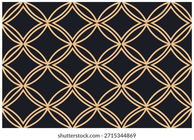 Patrón de Vector floral monocromo lujoso | Diseño geométrico decorativo de la teja para la moda, la materia textil, el interior, la alfombra y el arte gráfico | Textura digital con estilo con Antiguas y atractivo moderno