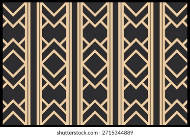 Patrón de Vector floral monocromo lujoso | Diseño geométrico decorativo de la teja para la moda, la materia textil, el interior, la alfombra y el arte gráfico | Textura digital con estilo con Antiguas y atractivo moderno