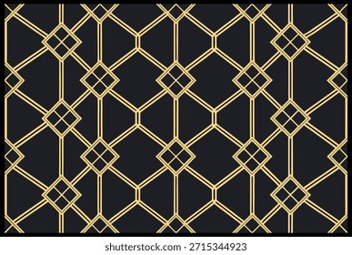 Patrón de Vector floral monocromo lujoso | Diseño geométrico decorativo de la teja para la moda, la materia textil, el interior, la alfombra y el arte gráfico | Textura digital con estilo con Antiguas y atractivo moderno