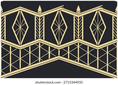 Patrón de Vector floral monocromo lujoso | Diseño geométrico decorativo de la teja para la moda, la materia textil, el interior, la alfombra y el arte gráfico | Textura digital con estilo con Antiguas y atractivo moderno