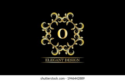 Luxurious monogram with the letter O. Premium brand icon. Vector logo design can be used for the beauty industry, cosmetics, salon, boutique, spa, company, corporation.