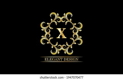 Luxuriöses Monogramm mit dem Buchstaben X. Premium-Markensymbol. Vector Logo Design kann für die Kosmetikindustrie, Kosmetik, Salon, Boutique, Spa, Unternehmen, Unternehmen verwendet werden.