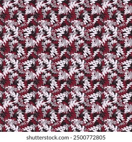 Luxurious motley seamless pattern with swirls. Vector illustration for print, fabric, cover, packaging, interior decor, blog decoration and other your projects.