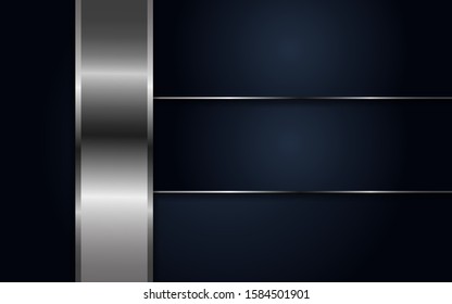 luxurious navy background metallic lines