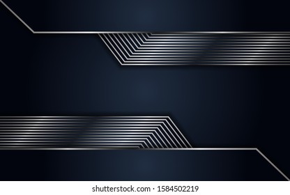 luxurious navy background metallic lines