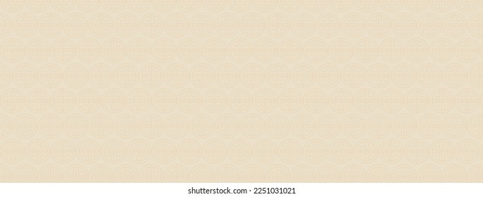 Lujoso estilo oriental con fondo de banner color beige