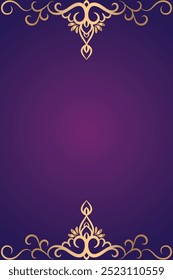 Luxurious Ornamental Design with Gradient Background.
