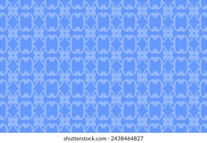 Luxurious ornaments with beautiful patterns. Small luxury ornament in light blue on a sky blue background. luxury ornament background. Elegant template for fashionable prints