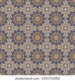 Luxurious parquet seamless pattern. Art forms are grouped and arranged in a specific order. Vector image for print, textile, packaging, interior design and your other projects.