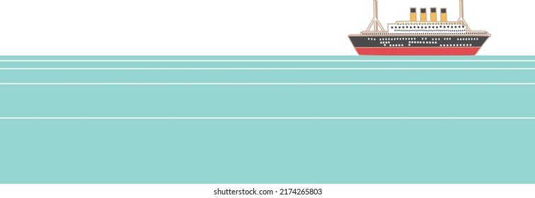 A luxurious passenger ship that goes over the sea.

